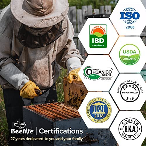 Beelife Propoflex Bio-Propolis Extrakt Organisch – Hoher Artepillin-C-Gehalt, Antioxidantienreiches Nahrungsergänzungsmittel für das allgemeine Wohlbefinden – Natürlich & Koscher – Hergestellt in Brasilien, 30 ml