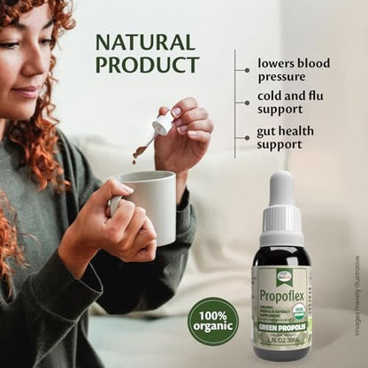 Beelife Propoflex Bio-Propolis Extrakt Organisch – Hoher Artepillin-C-Gehalt, Antioxidantienreiches Nahrungsergänzungsmittel für das allgemeine Wohlbefinden – Natürlich & Koscher – Hergestellt in Brasilien, 30 ml
