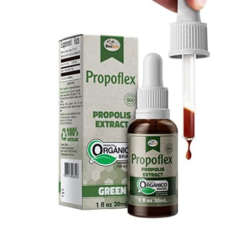Beelife Propoflex Bio-Propolis Extrakt Organisch – Hoher Artepillin-C-Gehalt, Antioxidantienreiches Nahrungsergänzungsmittel für das allgemeine Wohlbefinden – Natürlich & Koscher – Hergestellt in Brasilien, 30 ml