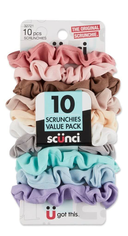 Scunci Value Pack Haargummis ohne Schaden - 10 Stück