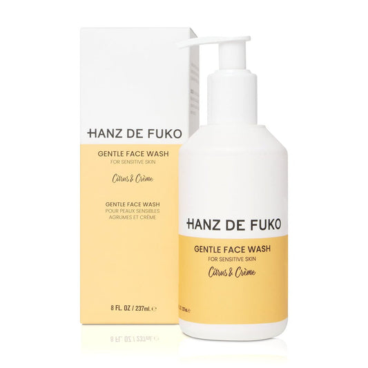 Hanz de Fuko Sanfte Gesichtsreinigung für Männer und Frauen – Zitrus & Creme Premium Gesichtsreiniger, Ideal für empfindliche Haut – Hypoallergene Formel mit Aloe Vera, Nelke, Acai – Sulfat- und parabenfrei – 237 ml