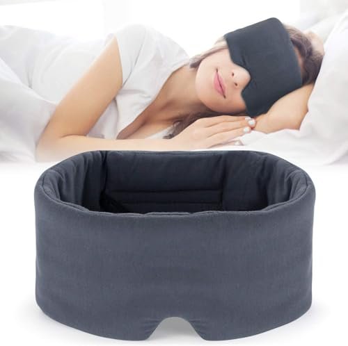 Mavogel Schlafmaske – Vollständige Lichtblockade, Atmungsaktive Modal Schlafmaske mit Verstellbarem Verschluss für Damen und Herren – Druckfrei für Reisen, Nickerchen und Schichtarbeit
