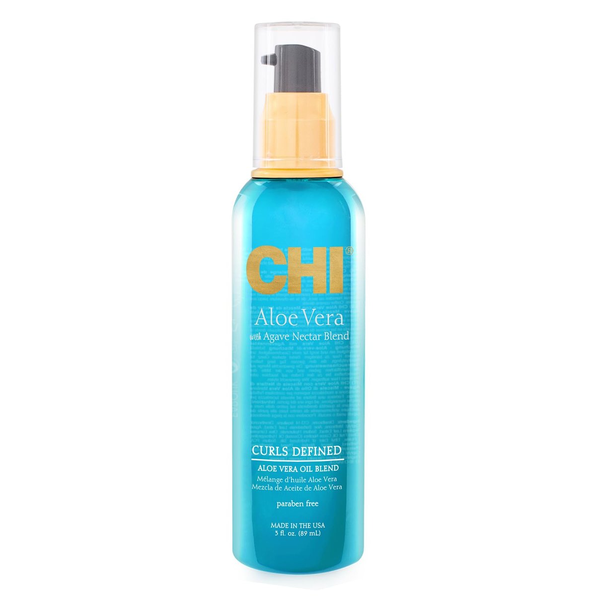 CHI Aloe Vera Öl – Stärke, Glanz & Feuchtigkeit für schwaches und lockiges Haar, 89 ml