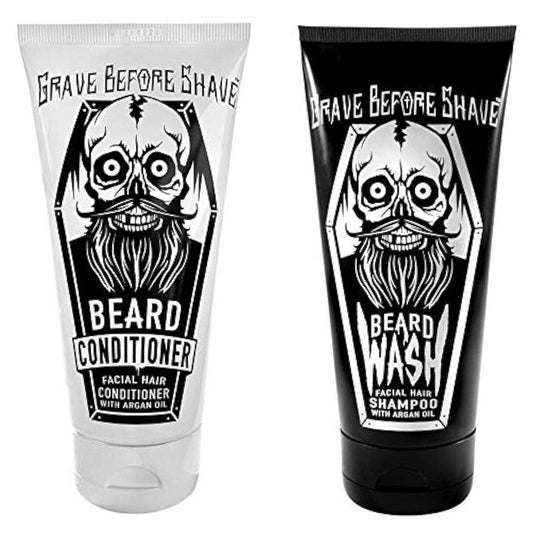 Grave Before Shave™ Beard Wash & Beard Conditioner Set – 2er-Pack, je 85 g