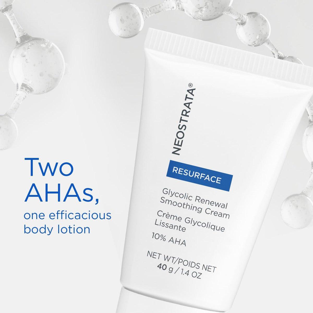 NEOSTRATA GLYCOLIC RENEWAL Glättende Creme – Texturverfeinernde Feuchtigkeitscreme mit Glykolsäure und Zitronensäure, Sheabutter, nicht komedogen, 40 ml