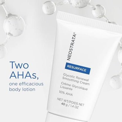 NEOSTRATA GLYCOLIC RENEWAL Glättende Creme – Texturverfeinernde Feuchtigkeitscreme mit Glykolsäure und Zitronensäure, Sheabutter, nicht komedogen, 40 ml