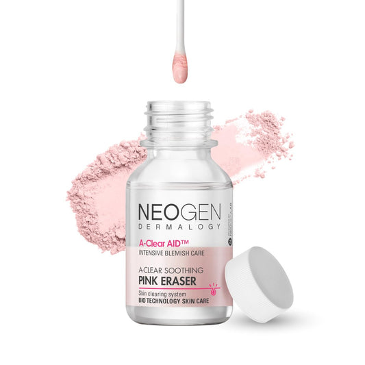 NEOGEN A-Clear Soothing Pink Eraser – Nachtpflege gegen Pickel & Unreinheiten, 0,50 Fl Oz