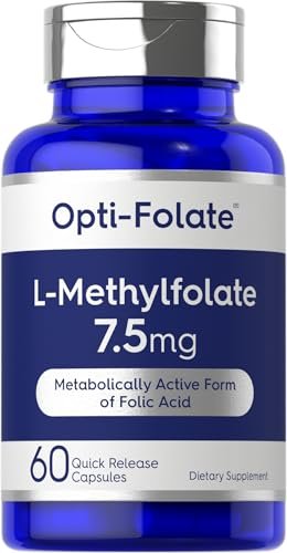 Carlyle L-Methylfolat 7,5 mg | 60 Kapseln | Optimiert und aktiviert | Nicht-GVO, glutenfrei | Methylfolat, 5-MTHF | von Opti-Folate