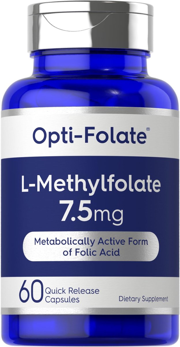 Carlyle L-Methylfolat 7,5 mg | 60 Kapseln | Optimiert und aktiviert | Nicht-GVO, glutenfrei | Methylfolat, 5-MTHF | von Opti-Folate
