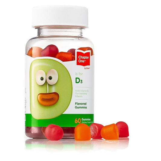 Zahler Chapter One Vitamin D3 Gummis – Immun- & Knochenunterstützung für Kinder – Leckere Kauvitalstoffe mit täglichem Vitamin D – Koscher, glutenfrei, laktosefrei & vegetarisch – 60 Stück