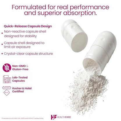 Healthfare Feminiva Borsäure Vaginalzäpfchen | 30 Stück | 600 mg | Intime Gesundheit | 100% rein | Hergestellt in den USA