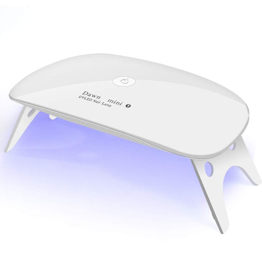Kepma UV LED Nageltrockner Mini Lampe Tragbare Aushärtelampe für Gellack, 6W (Weiß)