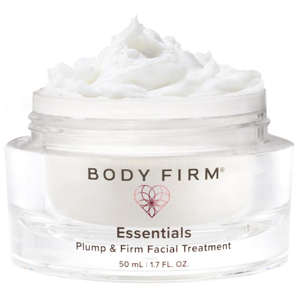BODY FIRM Crepe Erase Plump & Firm Gesichtsbehandlung - Anti-Aging Hautpflege, Feuchtigkeitsspendende Gesichtscreme, Nachtcreme für Gesicht und Hals, Straffend und Feuchtigkeitsspendend, Unterstützt Falten & Crepe-Haut, 1,7 fl oz