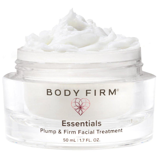 BODY FIRM Crepe Erase Plump & Firm Gesichtsbehandlung - Anti-Aging Hautpflege, Feuchtigkeitsspendende Gesichtscreme, Nachtcreme für Gesicht und Hals, Straffend und Feuchtigkeitsspendend, Unterstützt Falten & Crepe-Haut, 1,7 fl oz