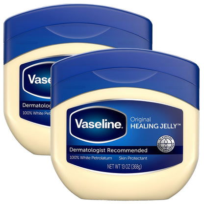 Vaseline Petroleum Jelly Value-Pack 2er-Pack – Dermatologisch empfohlener Hautschutz, Heilende Salbe für Schönheit & Körperpflege, 2 x 368 g