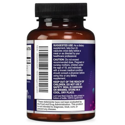 Multi Collagen Komplex Kapseln – Hydrolysierte Kollagenpeptide für Frauen & Männer – Typen I, II, III, V, X – Unterstützung für Haare, Haut & Nägel – Hergestellt in den USA – 60 Kapseln