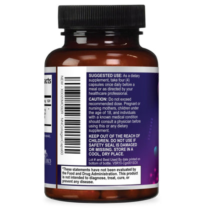 Multi Collagen Komplex Kapseln – Hydrolysierte Kollagenpeptide für Frauen & Männer – Typen I, II, III, V, X – Unterstützung für Haare, Haut & Nägel – Hergestellt in den USA – 60 Kapseln