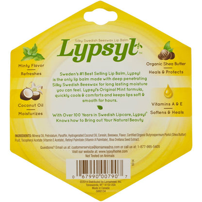 Lypsyl Intensiver Schutz Original Minze Lippenbalsam 0,10 oz (3er-Pack)