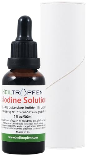 2,2% Lugolsche Jodlösung 100 ml | Pharmazeutische Qualität | Jod und Kaliumiodid | Heiltropfen®