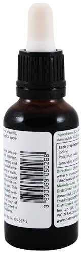 2,2% Lugol'sche Jodlösung 1 Fl Oz - 30 ml | Pharmazeutische Qualität | Laborgeprüft | Heiltropfen®