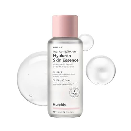 Hanskin Hyaluron Skin Essence Toner – Koreanischer Feuchtigkeitstoner für Glas-Haut | Hyaluronsäure & Kollagen | Leichter, feuchtigkeitsspendender Astringent für trockene, empfindliche & fahle Haut | K-Beauty (150 ml)