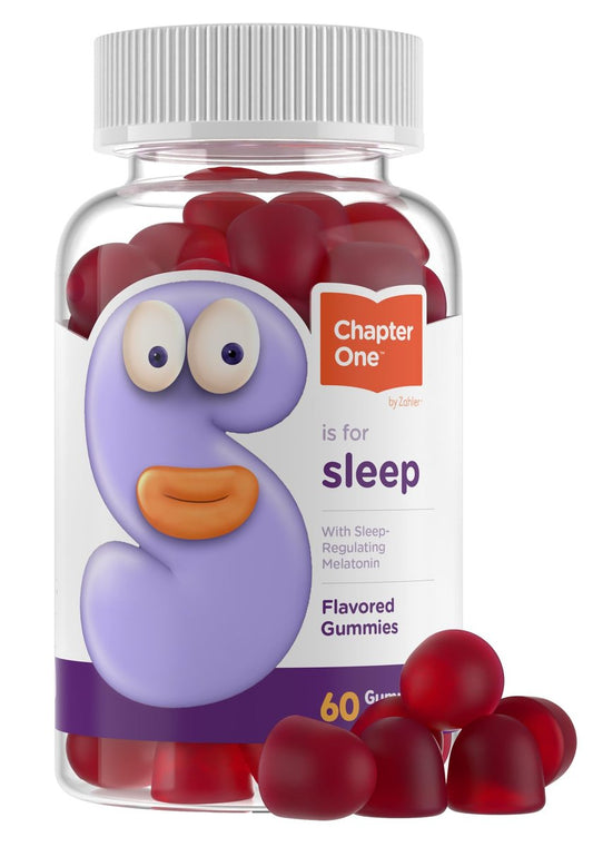 Zahler Chapter One Schlafgummis – 2,5 mg Melatonin Gummis für erholsamen Schlaf – Nahrungsergänzungsmittel für die Schlafenszeit von Kindern – Koscher, glutenfrei & laktosefrei – 60 Stück