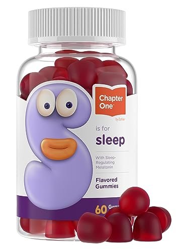 Zahler Chapter One Schlafgummis – 2,5 mg Melatonin Gummis für erholsamen Schlaf – Nahrungsergänzungsmittel für die Schlafenszeit von Kindern – Koscher, glutenfrei & laktosefrei – 60 Stück