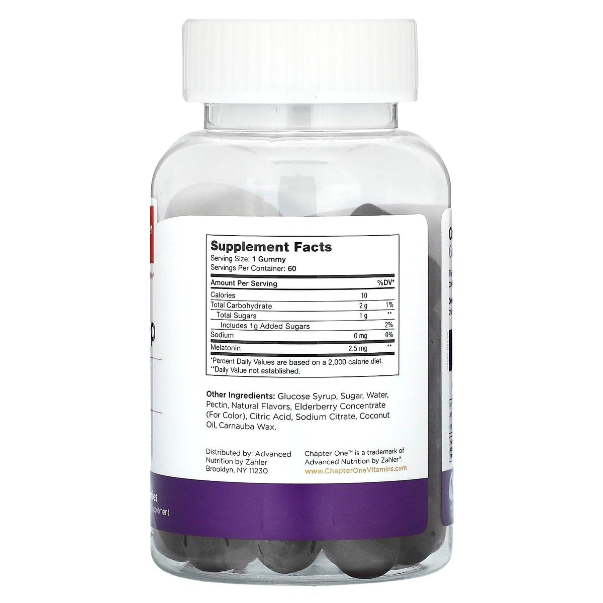 Zahler Chapter One Schlafgummis – 2,5 mg Melatonin Gummis für erholsamen Schlaf – Nahrungsergänzungsmittel für die Schlafenszeit von Kindern – Koscher, glutenfrei & laktosefrei – 60 Stück