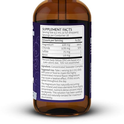 Sunwarrior Magnesium Mineral Supplement – Flüssiges Magnesium mit Spurenelementen für Nerven, Herz und Muskeln (118 ml, 28 Portionen)