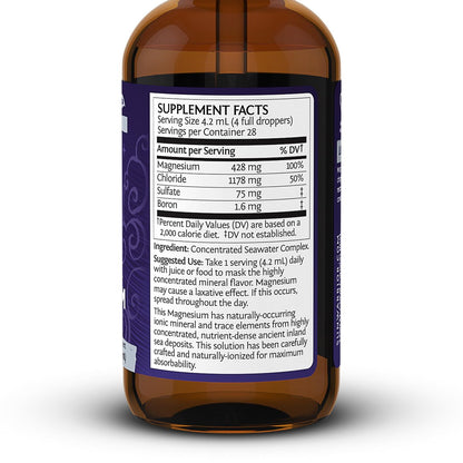 Sunwarrior Magnesium Mineral Supplement – Flüssiges Magnesium mit Spurenelementen für Nerven, Herz und Muskeln (118 ml, 28 Portionen)