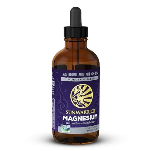 Sunwarrior Magnesium Mineral Supplement – Flüssiges Magnesium mit Spurenelementen für Nerven, Herz und Muskeln (118 ml, 28 Portionen)