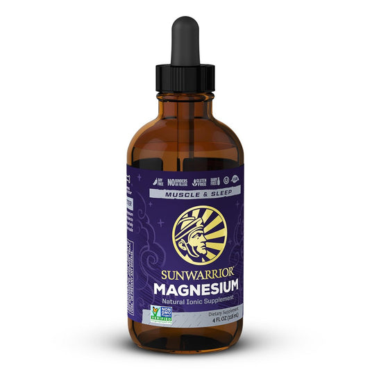 Sunwarrior Magnesium Mineral Supplement – Flüssiges Magnesium mit Spurenelementen für Nerven, Herz und Muskeln (118 ml, 28 Portionen)