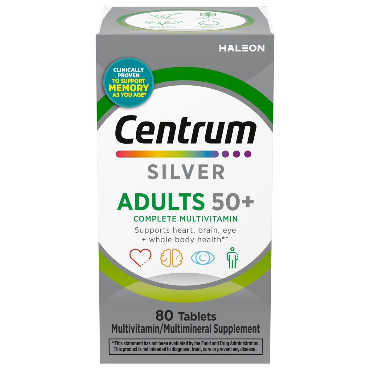 Centrum Silver Multivitamin für Erwachsene ab 50 – 80 Tabletten