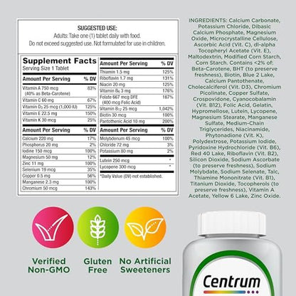 Centrum Silver Multivitamin für Erwachsene ab 50 – 80 Tabletten