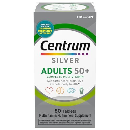 Centrum Silver Multivitamin für Erwachsene ab 50 – 80 Tabletten