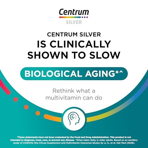 Centrum Silver Multivitamin für Erwachsene ab 50 – 80 Tabletten