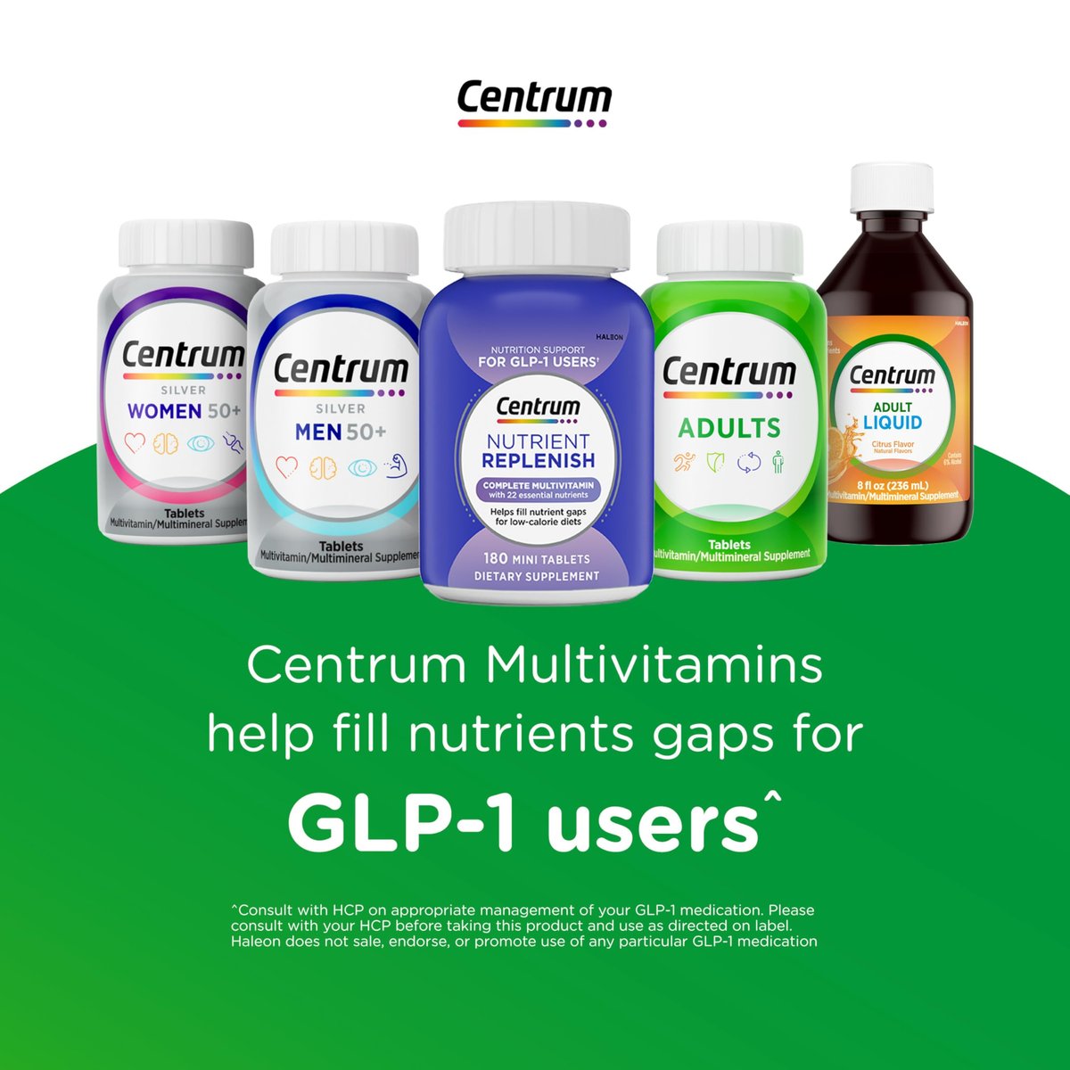 Centrum Silver Multivitamin für Erwachsene ab 50 – 80 Tabletten