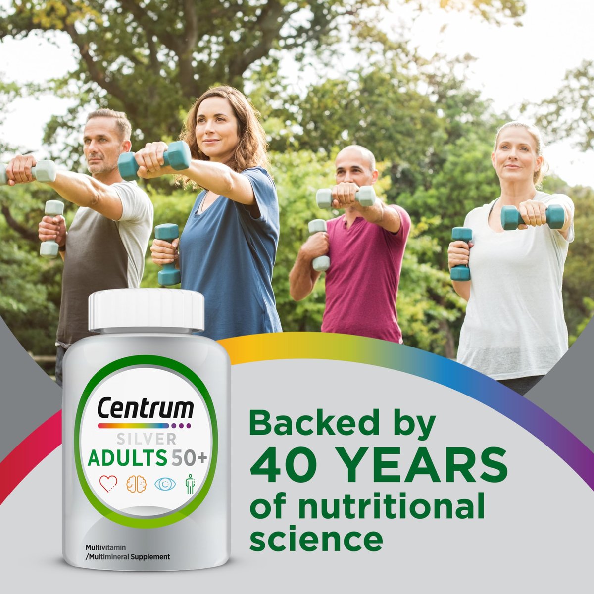 Centrum Silver Multivitamin für Erwachsene ab 50 – 80 Tabletten