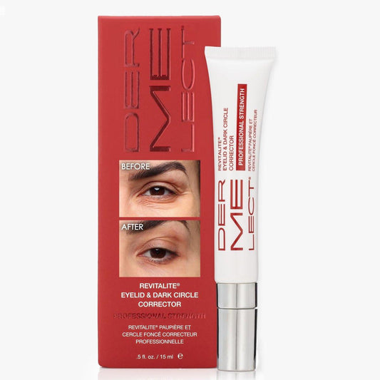 Dermelect Revitalite Augencreme – Professionelle Anti-Aging Formel mit Peptiden gegen dunkle Augenringe, Schwellungen, schlaffe Augenlider und Falten