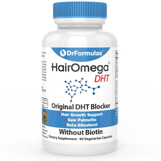 DrFormulas Original DHT Blocker Ohne Biotin | Nahrungsergänzungsmittel für Haarwachstum für Frauen und Männer, 45-Tage-Vorrat