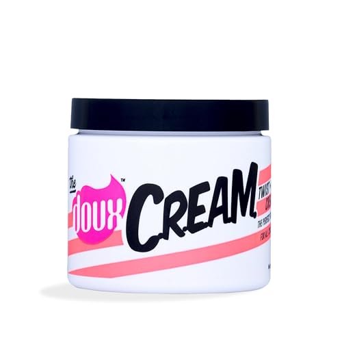 The Doux C.R.E.A.M. Twist & Curl Cream – Lockencreme mit Kokos- und Avocadoöl für lockiges Haar – Frizz-Kontrolle & langanhaltende Feuchtigkeit für Twist Outs, natürliche Styles und texturierte Haartypen