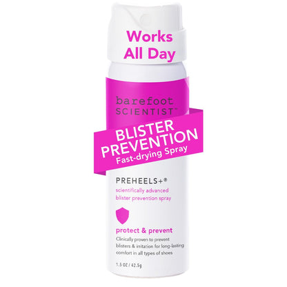 Barefoot Scientist PreHeels+ Blasenpräventionsspray – Unsichtbare Schutzbarriere gegen Blasen