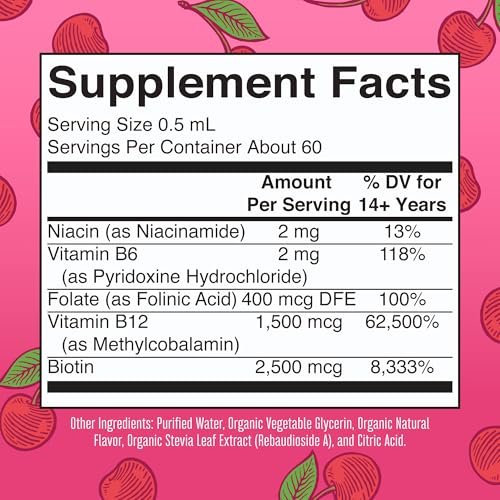 MaryRuth Organics Vitamin B Komplex | B-Vitamine Komplex | Biotin | Vitamin B12 | Niacin | Folat | Stoffwechselunterstützung | Vegan | USDA Organic | Non-GMO | Glutenfrei | 2-Monatsvorrat