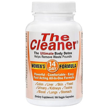 Century Systems The Cleaner Detox – 14-Tage-Internes Reinigungsprogramm für Frauen, 104 Kapseln, Unterstützt die Verdauungsgesundheit