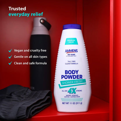 AMMENS Puder Shower Fresh Talkfrei, 311 g