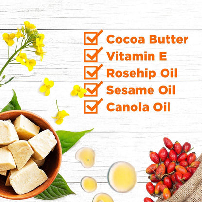 Palmer's Cocoa Butter Formula Skin Therapy Feuchtigkeitsspendendes Körperöl mit Vitamin E & reinem Arganöl – Tiefenwirksame Pflege für trockene, geschädigte Haut, Narben oder Dehnungsstreifen, 5,1 Fl Oz (3er-Pack)