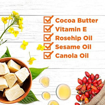 Palmer's Cocoa Butter Formula Skin Therapy Feuchtigkeitsspendendes Körperöl mit Vitamin E & reinem Arganöl – Tiefenwirksame Pflege für trockene, geschädigte Haut, Narben oder Dehnungsstreifen, 5,1 Fl Oz (3er-Pack)