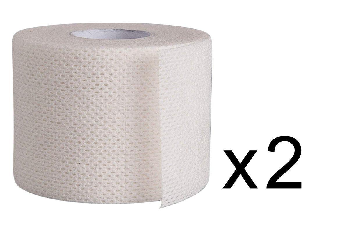 Areza Medical Chirurgisches Klebeband – Atmungsaktives, hautfreundliches Stoffklebeband – Fabripore – 2" x 9 m (5 cm x 9 m) – 2 Rollen pro Packung