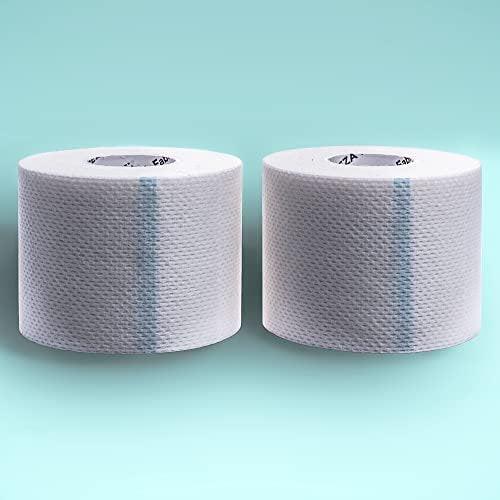 Areza Medical Chirurgisches Klebeband – Atmungsaktives, hautfreundliches Stoffklebeband – Fabripore – 2" x 9 m (5 cm x 9 m) – 2 Rollen pro Packung