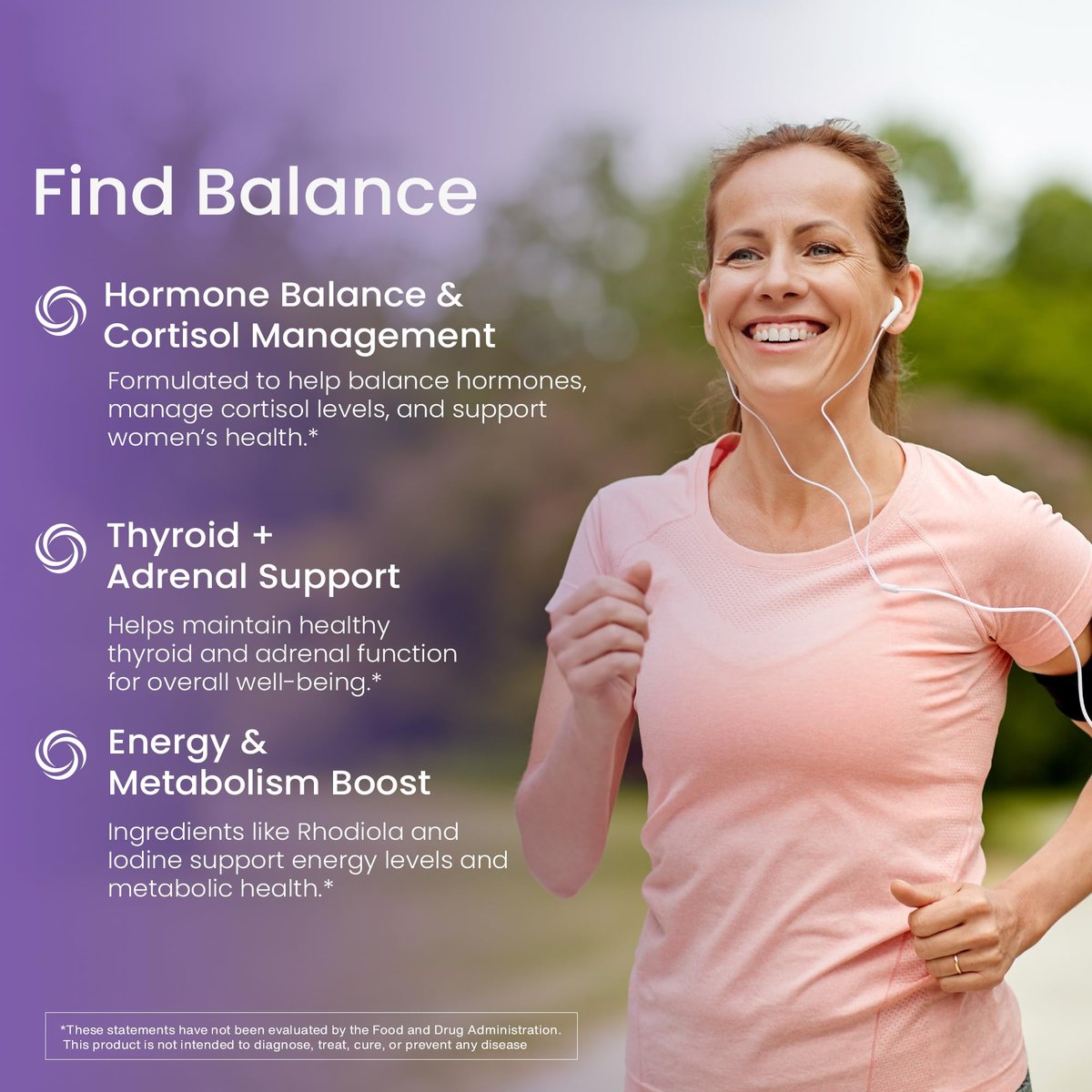 WellPath Soothe Hormonbalance für Frauen - Schilddrüsenunterstützung - Ashwagandha, Rhodiola, Jod, Selen & L-Tyrosin - Stimmungs- & Nebennierenunterstützung - Non-GMO, glutenfrei, 60 Kapseln